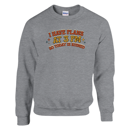 Retro Wavy Typography Graphic Sweatshirt – Vintage 70s Style Heavy Blend Crewneck
