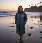 FREE BEANIE | Recycled Fleece Changing Robe “FatWrap” | Waterproof |Beach | Swimming | Surfing | Coat