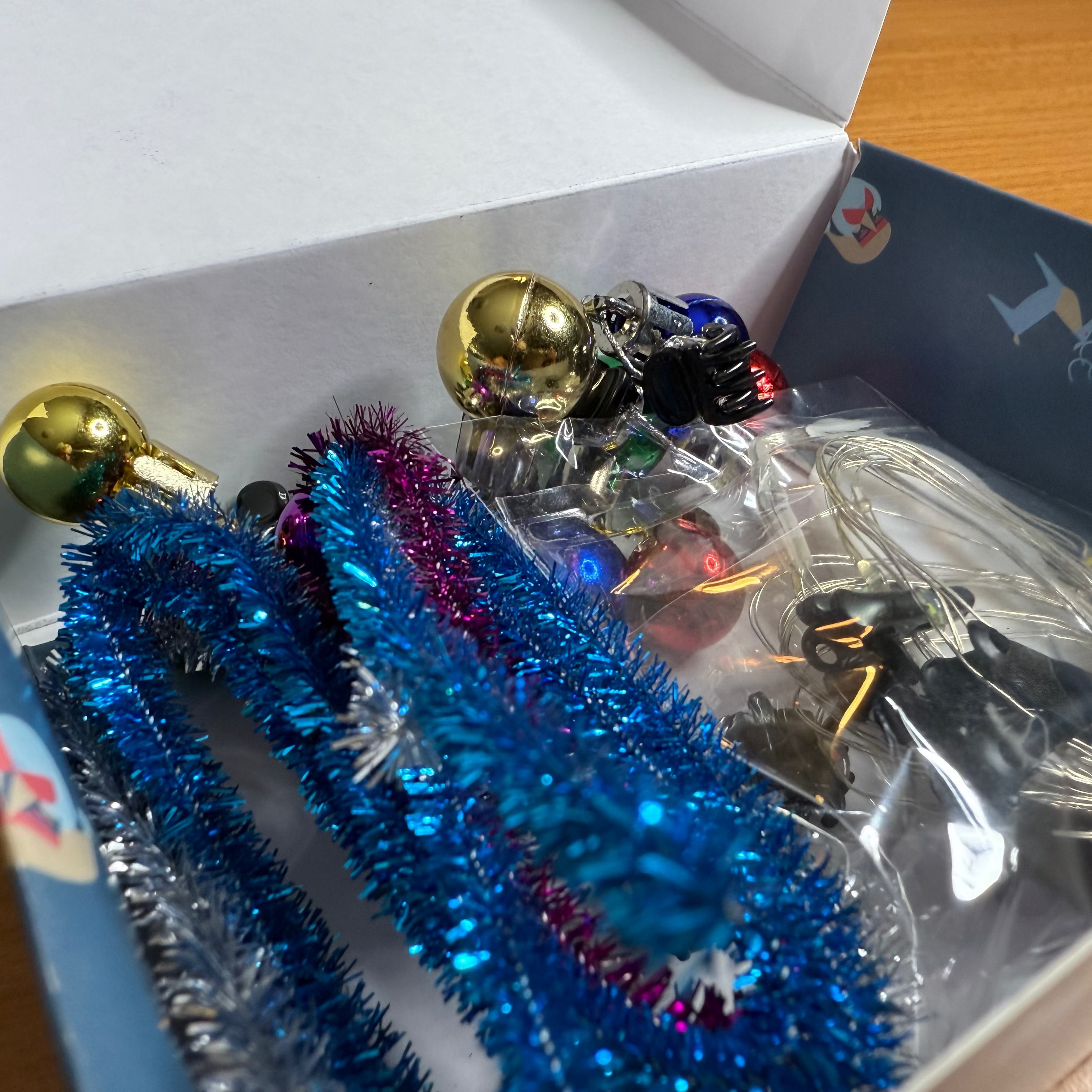 Christmas Beard Lights Baubles & Tinsel